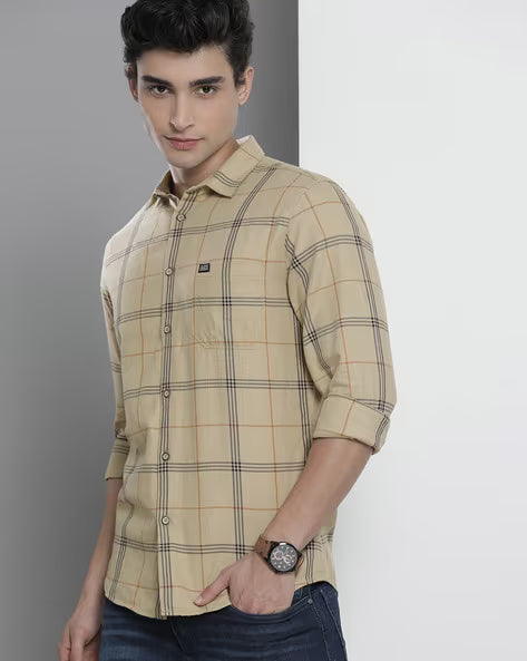 Checked Shirt with Patch Pocket