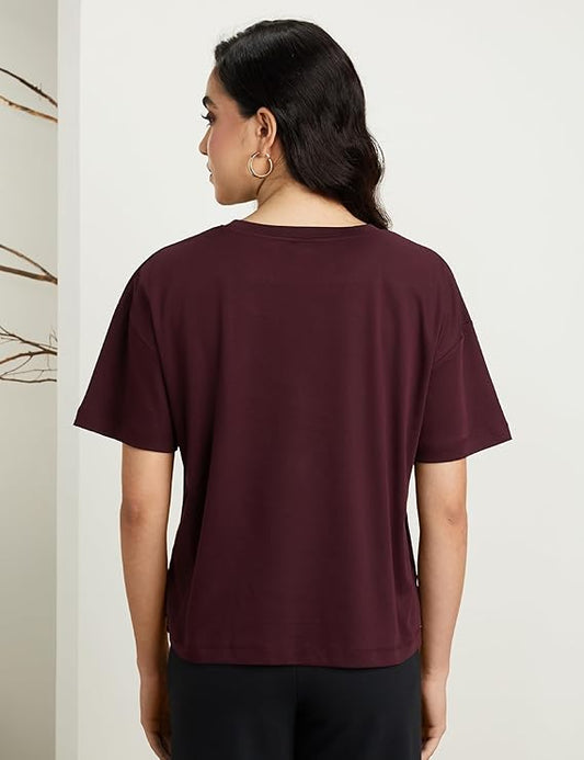 SheStyle | Women's Super Soft Cotton Round Neck Solid T-Shirt