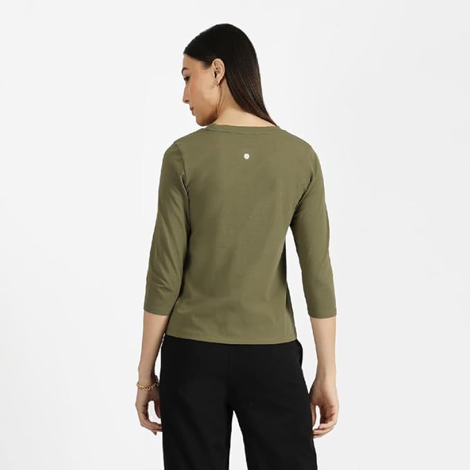 ThinkinClub | Women's Solid Regular Fit T-Shirt