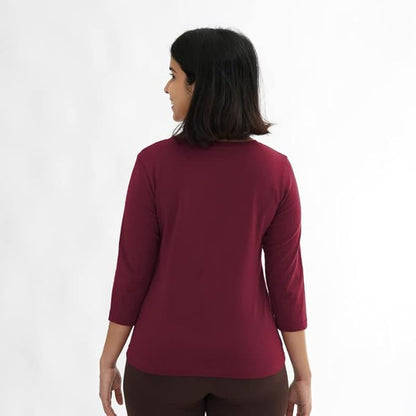 ThinkinClub | Women's Solid Regular Fit T-Shirt