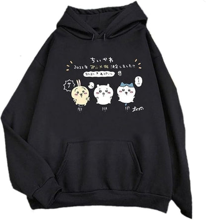 anime couple print unisex winter hoodie graphic sweatshirt
