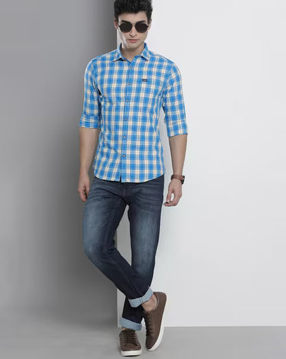 Checked Shirt with Patch Pocket