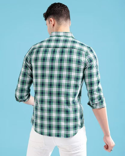 Checked Shirt with Patch Pocket