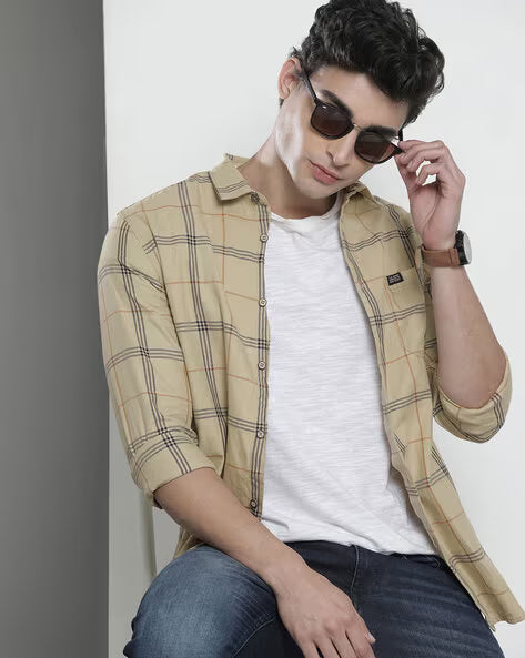 Checked Shirt with Patch Pocket