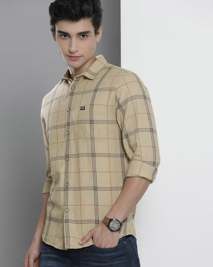 Checked Shirt with Patch Pocket