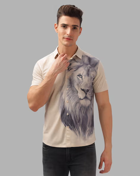 Men Floral Print Regular Fit Shirt