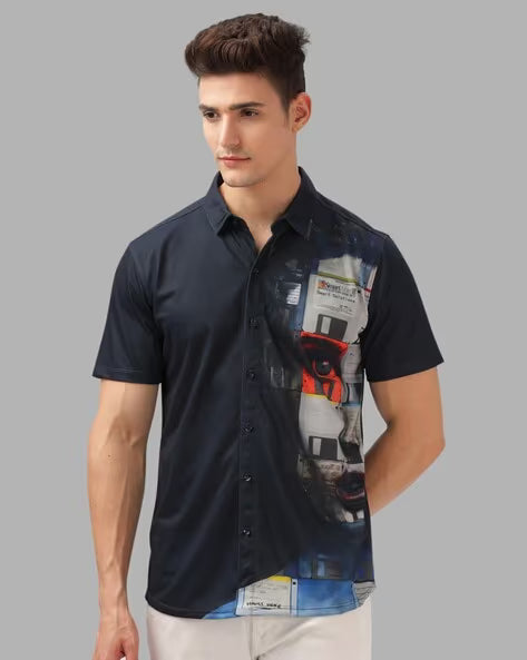 Men Floral Print Regular Fit Shirt