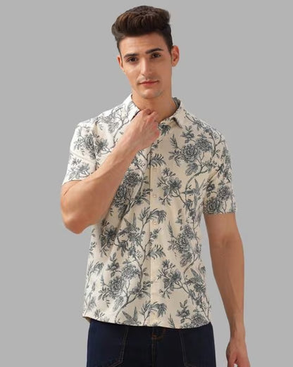 Men Floral Print Regular Fit Shirt