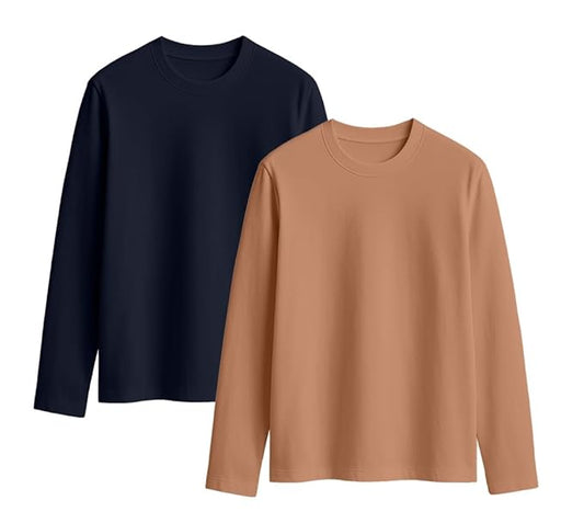 JuneBerry | Women’s Cotton Full Sleeve T-Shirt Combo (Pack of 2)