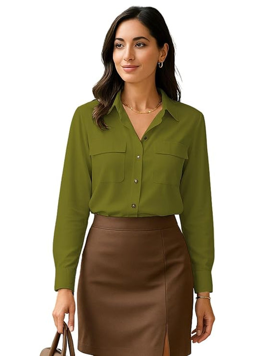 GRECIILOOKS | Women’s Oversized Long Shirt – Stylish & Comfortable