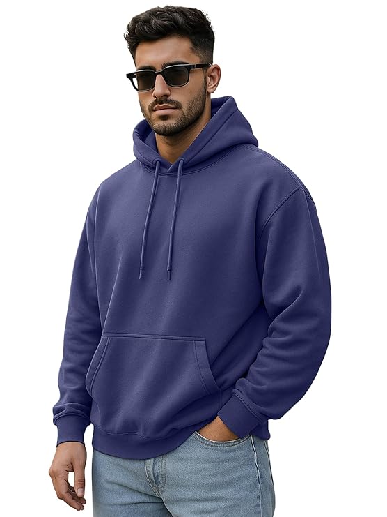 Oversized Fit Drop Shoulder Hooded Men's