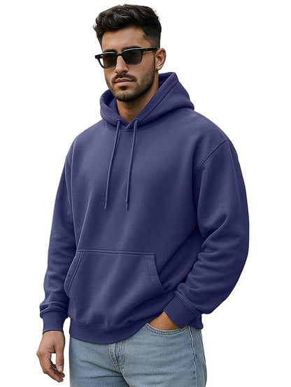 Oversized Fit Drop Shoulder Hooded Men's