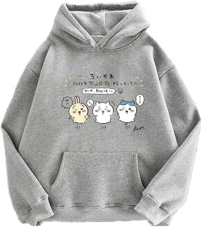 Anime Couple Print Unisex Winter Hoodie