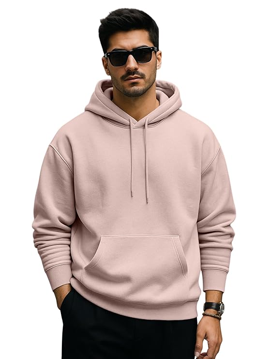 Oversized Fit Drop Shoulder Hooded Men's