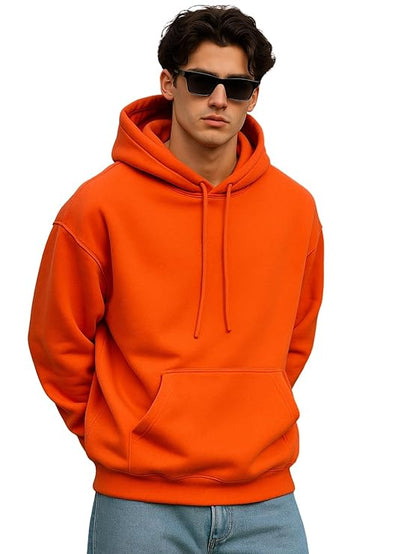 Oversized Fit Drop Shoulder Hooded Men's