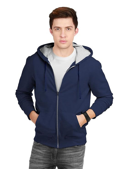 Men's | Cotton Hooded Sweatshirt with Zip