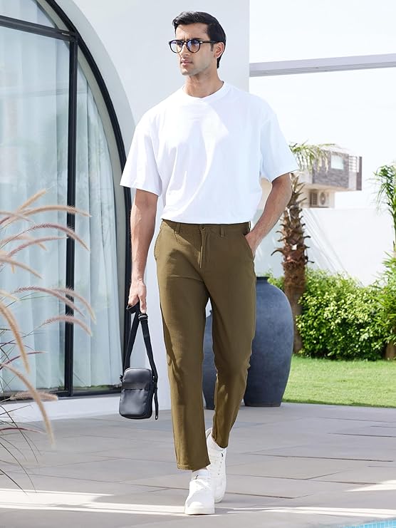 Cotton Chinos Pants for Men's