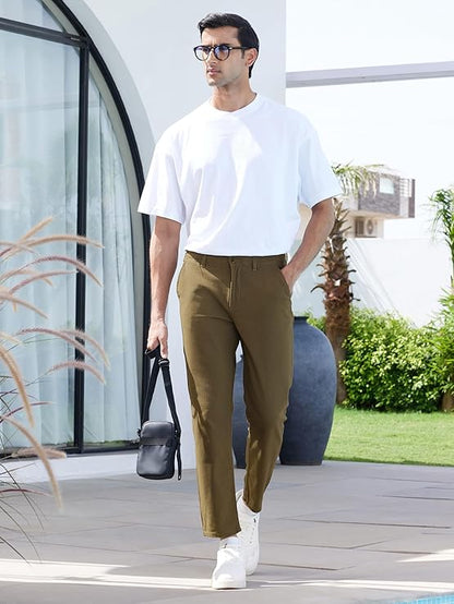 Cotton Chinos Pants for Men's