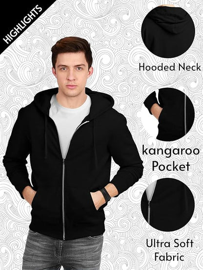 Men's | Cotton Hooded Sweatshirt with Zip