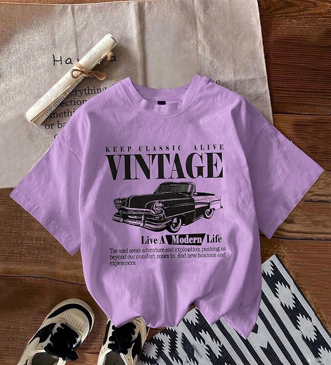 Women’s UltraSoft | Cotton Blend Oversized Printed T-Shirt