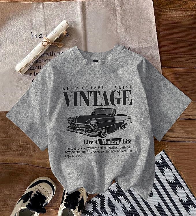 Women’s UltraSoft | Cotton Blend Oversized Printed T-Shirt