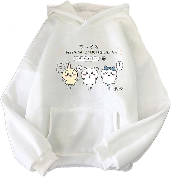 anime couple print unisex winter hoodie graphic sweatshirt

