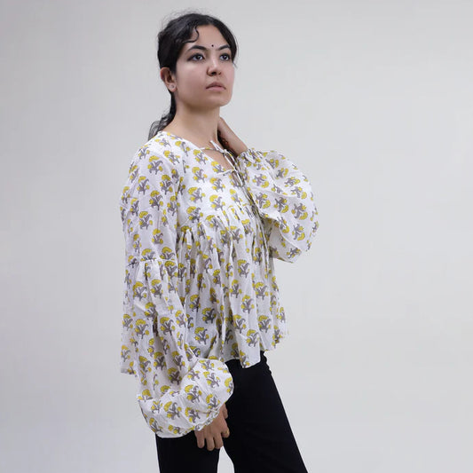 V Neck Fancy Tops For Women's